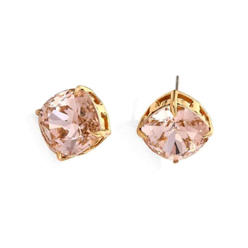 Square zircon fine jewels wholesale simple design crystal studs earrings
